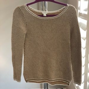 Gold/White Chic Sweater